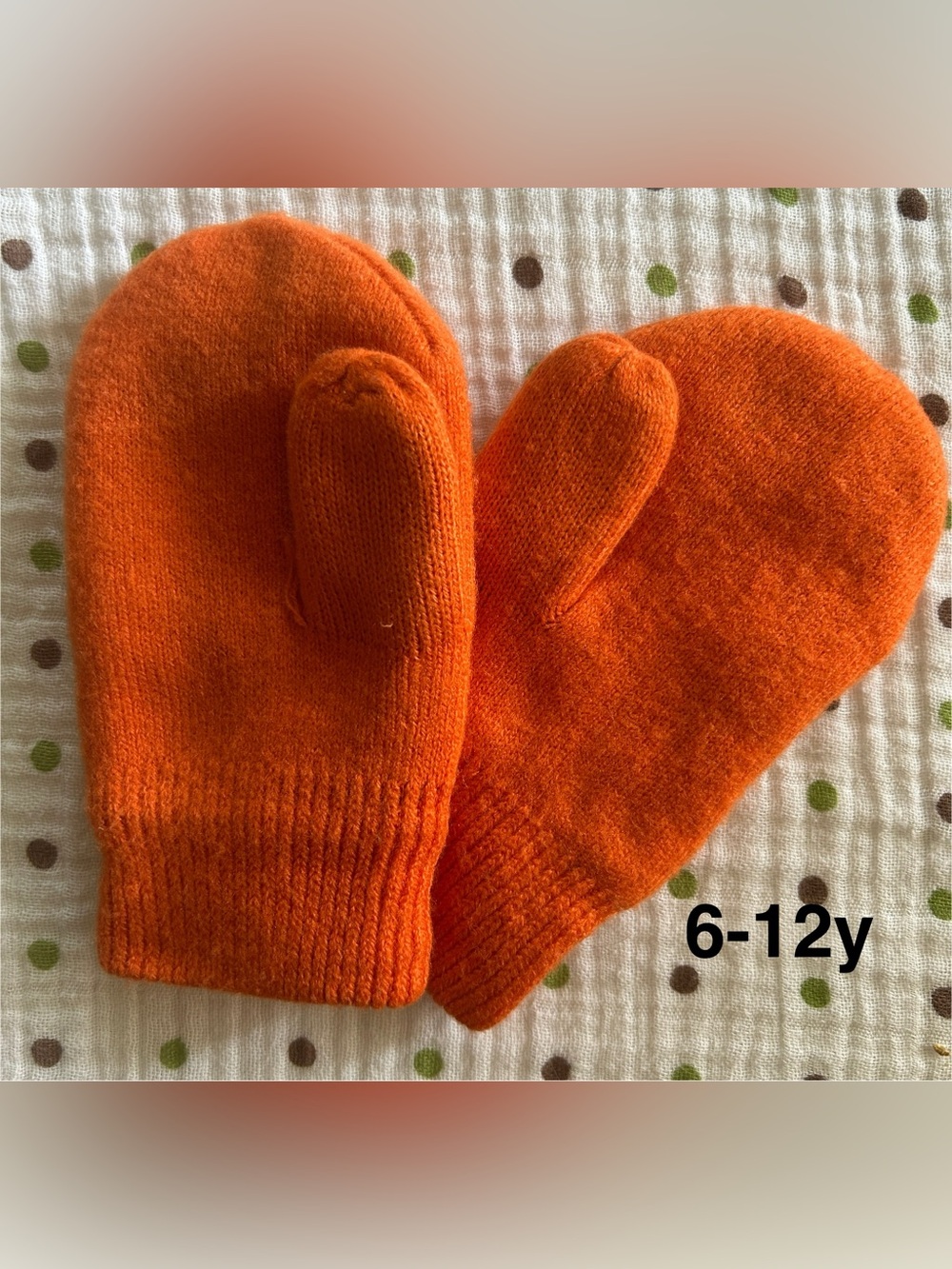 Primary Orange Kids Cozy Lined Mittens